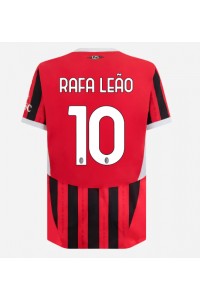 AC Milan Rafael Leao #10 Jalkapallovaatteet Kotipaita 2024-25 Lyhythihainen